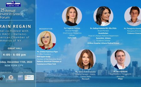 25ο Annual Invest in Greece Forum - Πάνελ Brain Regain